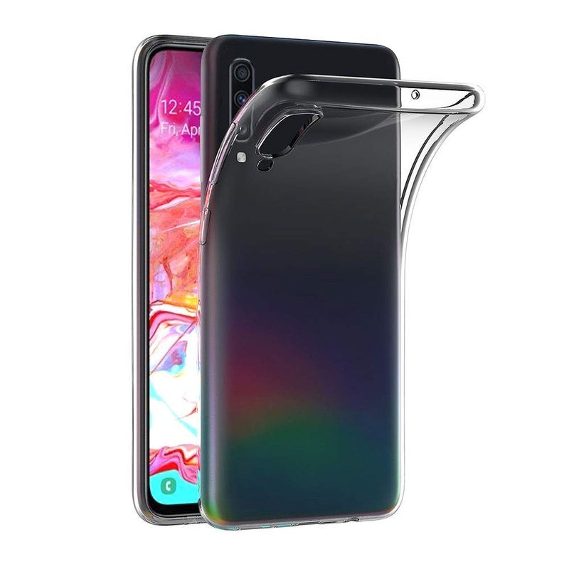 MaiJin Case for Samsung Galaxy A70 (6.7 inch) Soft TPU Rubber Gel Bumper Transparent Back Cover - Image 1